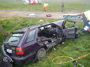 Dopravní nehoda u Domanína.