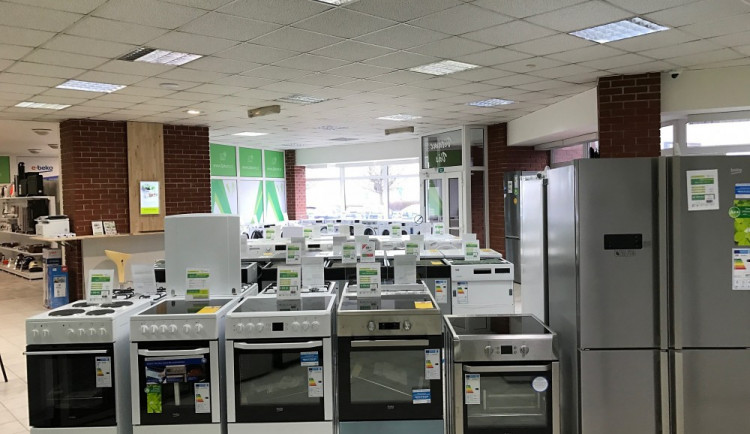 Prodejna 2. jakost na Borku v Českých Budějovicích.