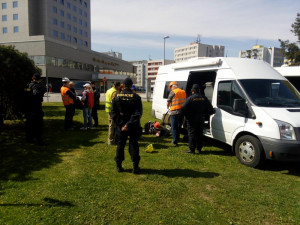 Cizinečtí policisté odhalili na stavbě v Budějcích dvanáct nelegálně pracujících cizinců.
