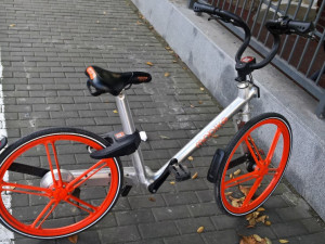 Novější kola v půjčovnách jsou navržena tak, aby byla prakticky nerozbitná. Nejprogresivnější je firma Mobike, která na svých kolech využívá jednoosou vidlici, a to jak na předním, tak i na zadním kole.