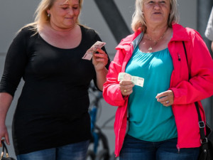 Kilovník před nákupním centrem Géčko v Českých Budějovicích.