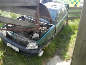 Dopravní nehoda v Křižanově na Písecku.