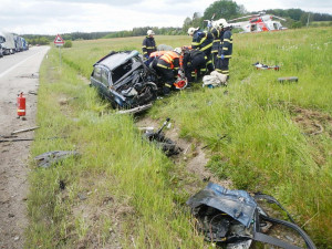 Tragická dopravní nehoda u Bujanova na Kaplicku.