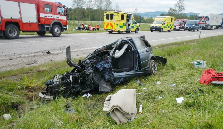 Tragická dopravní nehoda u Bujanova na Kaplicku.