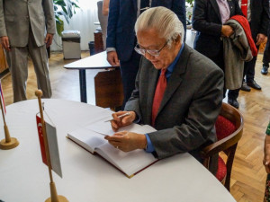 Singapurský prezident Tony Tan Keng Yam s chotí navštívil Český Krumlov.