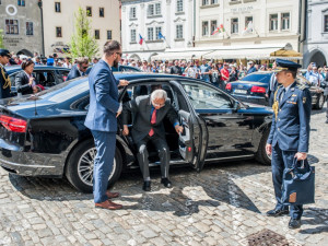 Singapurský prezident Tony Tan Keng Yam s chotí navštívil Český. Krumlov.