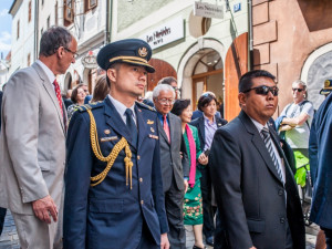 Singapurský prezident Tony Tan Keng Yam s chotí navštívil Český Krumlov.