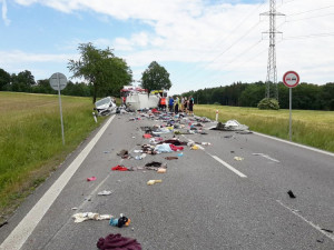 Dopravní nehoda u Malovic na Vodňansku.