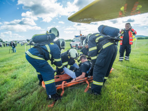 Taktické cvičení složek Integrovaného záchranného systému Letadlo 2017.