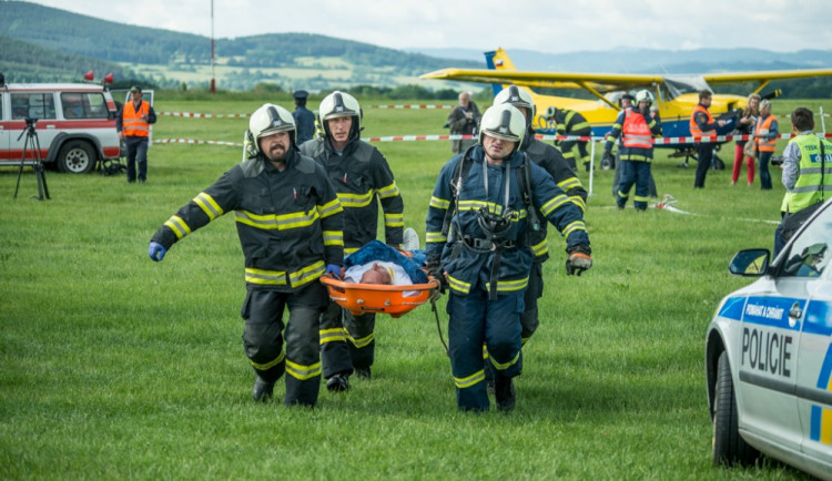 Taktické cvičení složek Integrovaného záchranného systému Letadlo 2017.