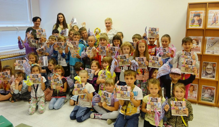 Pasování prvňáčků na čtenáře.