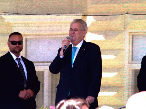 Miloš Zeman v Milevsku.
