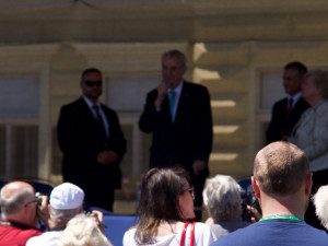 Miloš Zeman v Milevsku.
