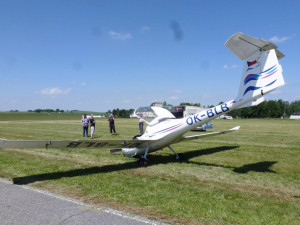 V Hosíně havarovalo letadlo.