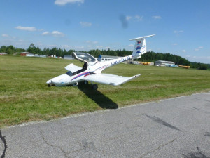 V Hosíně havarovalo letadlo.