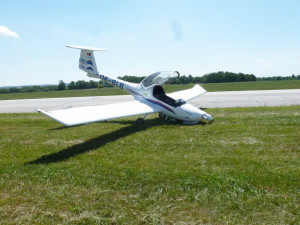 V Hosíně havarovalo letadlo.