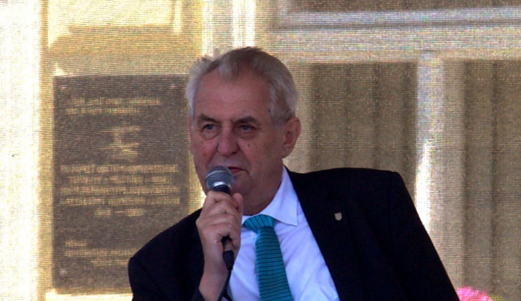 Miloš Zeman v Milevsku.