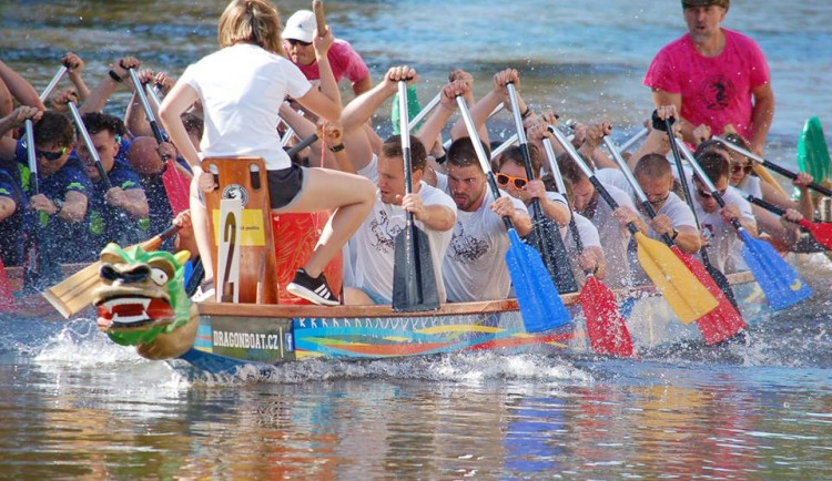 Závod dračích lodí o Pohár města České Budějovice.
