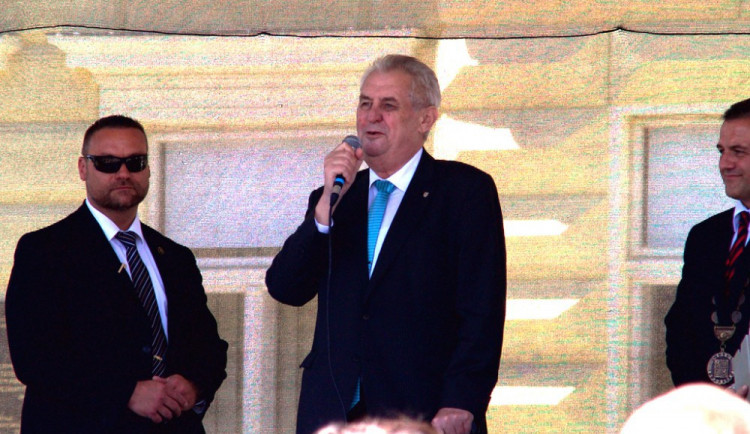 Miloš Zeman v Milevsku