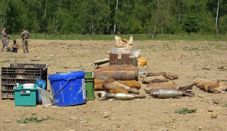 Munice, která byla zneškodněna.