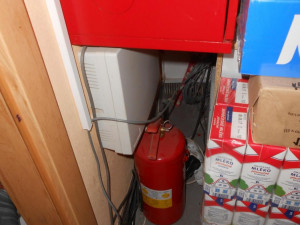 Hasiči kontrolovali obchůdky v Krajinské ulicii v Českých Budějovicích.