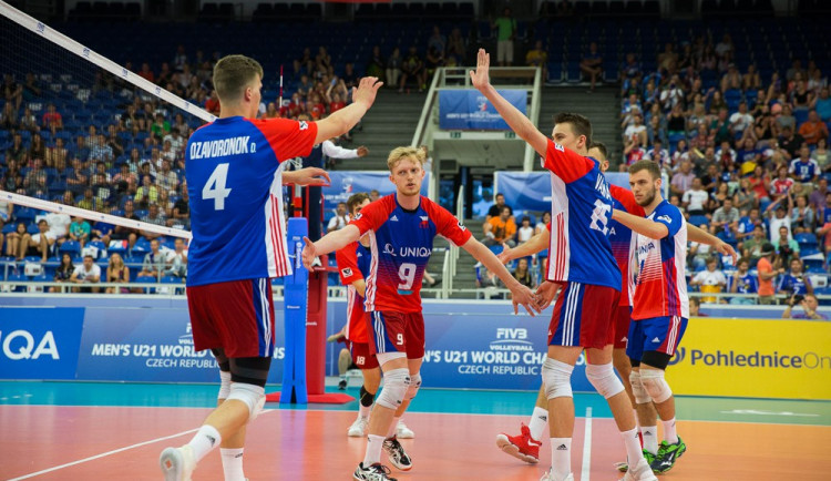 Česká volejbalová reprezentace do 21 let.