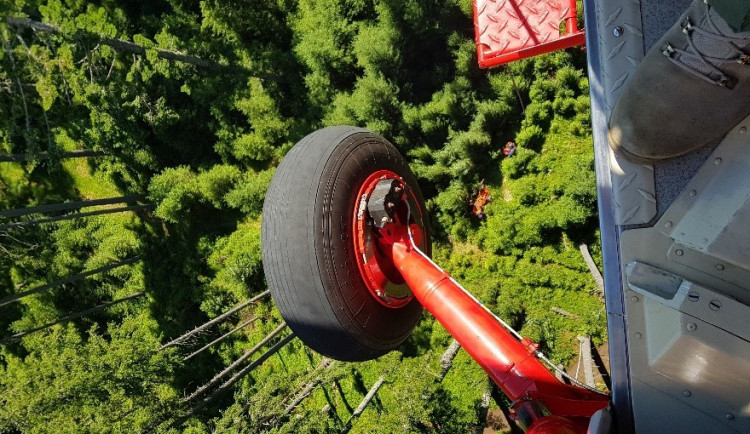 Zásah na Medvědí stezce.