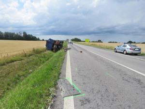 Nehoda nákladního automobilu u Pištína.