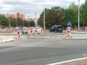 Křižovatka českobudějovických ulic Husova a Strakonická.