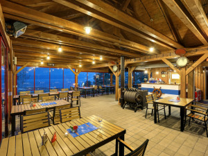 Restaurace s výhledem na Lipno