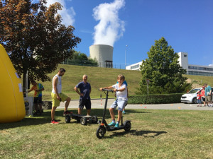 Návštěvníci si mohli vyzkoušet například elektrokoloběžky.