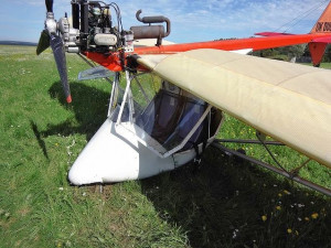 Havárie ultralehkého letadla u Hodonic.