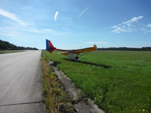 Havárie ultralehkého letadla u Hodonic.