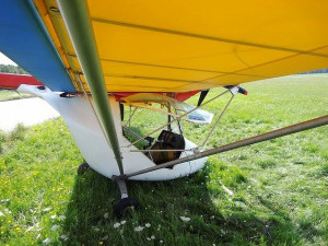 Havárie ultralehkého letadla u Hodonic.