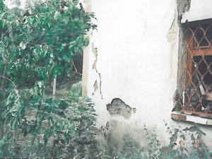 Mlýn po ničivé povodni.