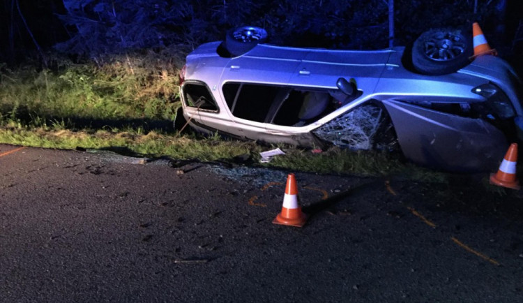 Nehoda mezi obcemi Mokré a Lipí.