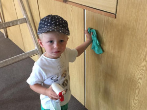 Do úprav se zapojili i ti nejmenší.