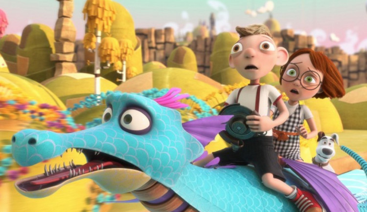 Hurvínek, Mánička, Žeryk a drak.