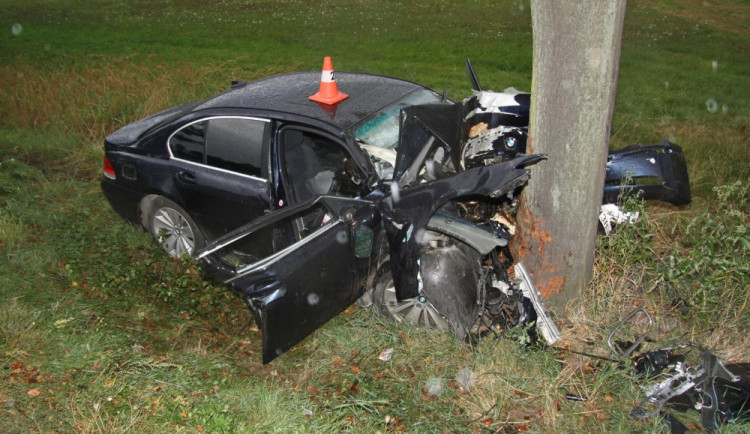 Dopravní nehoda u Tchořovic na Strakonicku.