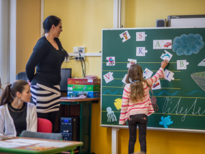 První školn den v budějckých školách