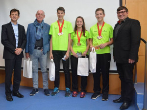 Jihočeská hejtmanka Ivana Stráská přijala mladé úspěšné olympioniky a poděkovala jim za skvělou reprezentaci kraje.