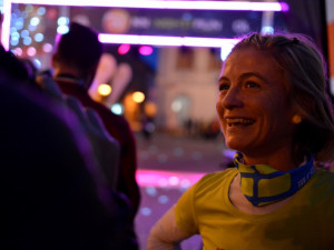 Náměstí a Stromovku v Budějcích rozsvítili noční běžci