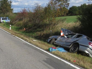 Dopravní nehoda u Strunkovic nad Blanicí.