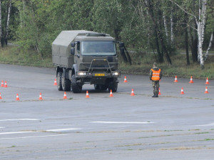 Soutěž ve Vyškově prověřila například schopnosti řidičů při manévrování vozidlem ve stísněném prostoru.