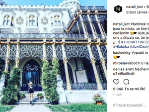 Instagramový post Natalie Kotkové z Hluboké nad Vltavou