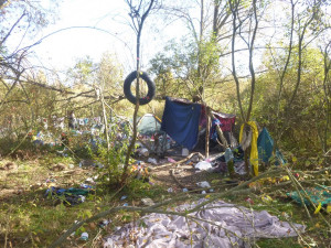 Z ulic se přestěhovali do přírodní rezervace. Strážnící jim dali týden na vystěhování