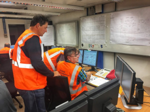 Rušno bylo i v technickém podpůrném středisku