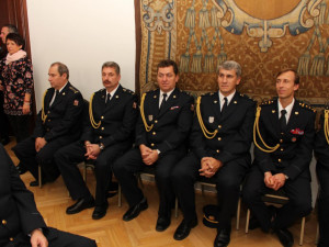 Slavnostní předání medailí Hasičského záchranného sboru České republiky a Hasičského záchranného sboru Jihočeského kraje, složení služebního slibu a poděkování reprezentantům v TFA.