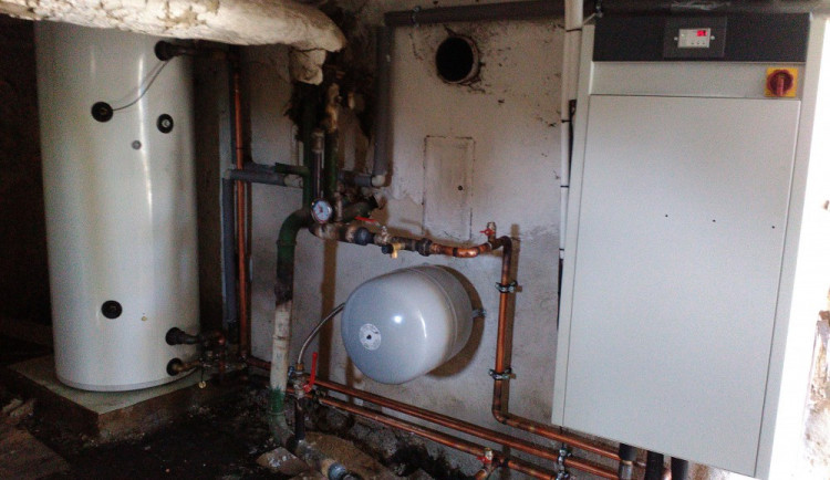 Otopná soustava po rekonstrukci.