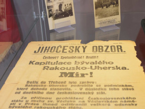 Výstava mapuje období zhruba od roku 1912 po vznik samostatného Československa v roce 1918